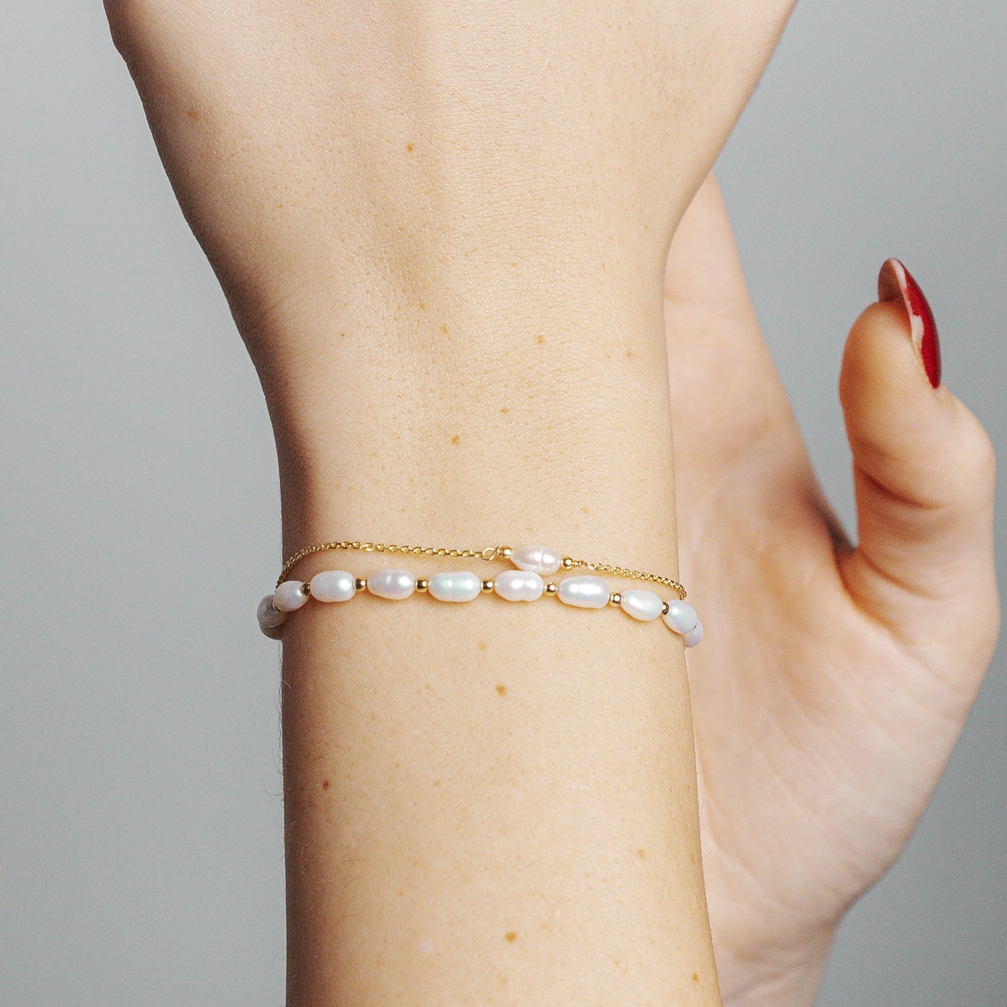 BRACCIALE PERLA DI FIUME COLLEZIONE CUORE