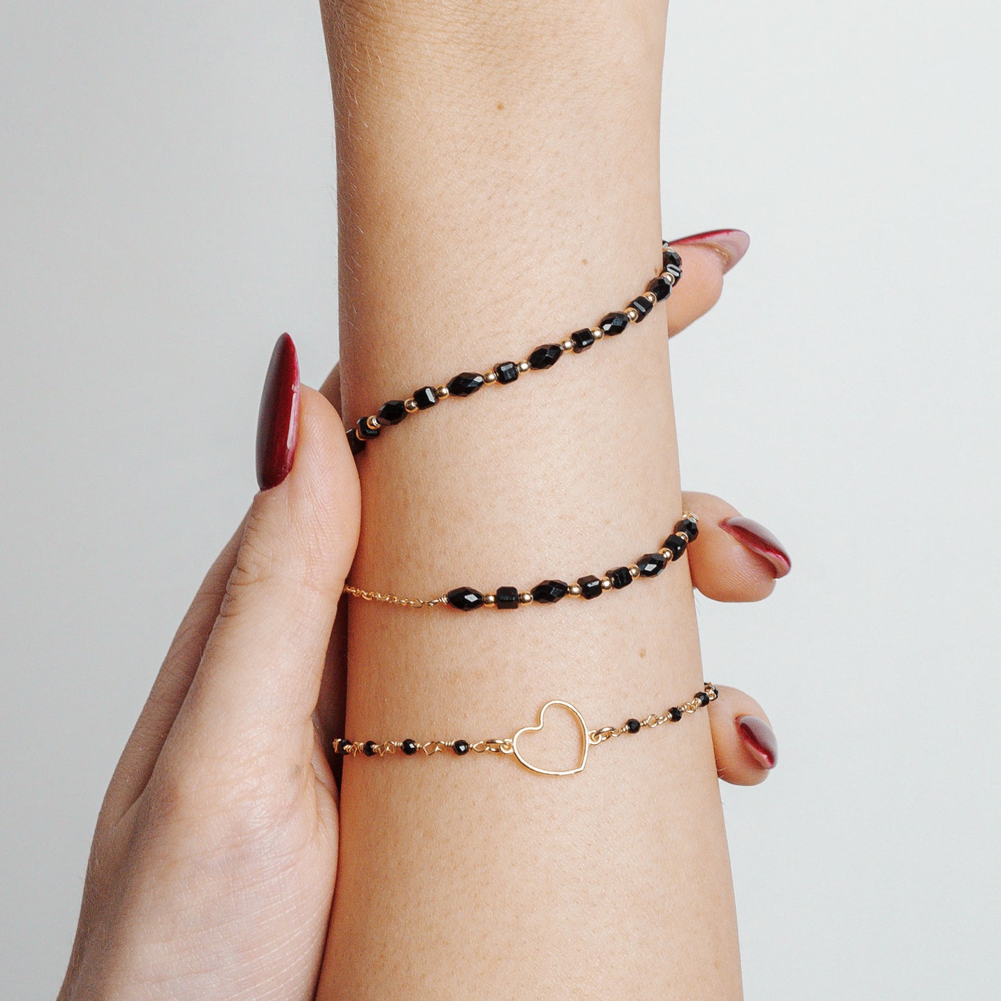 BRACCIALE SPINELLO NERO - Collezione SUSSURRI