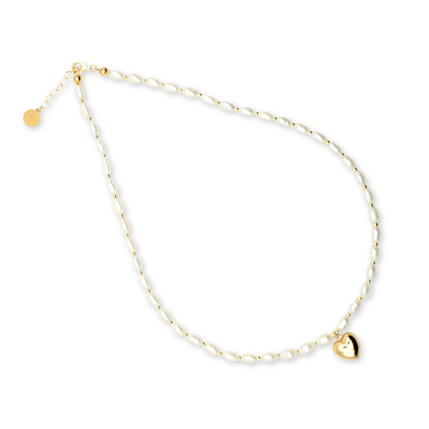 GIROCOLLO PERLE DI FIUME CUORE BOLD COLLEZIONE CUORE