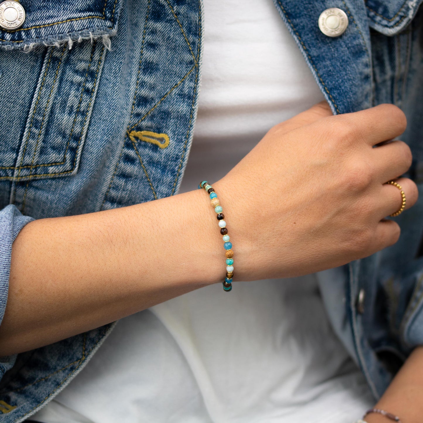 BRACCIALE AZZURRO PIETRE MISTE CAORLE THE SMALL VENICE - Million Dreams Caorle