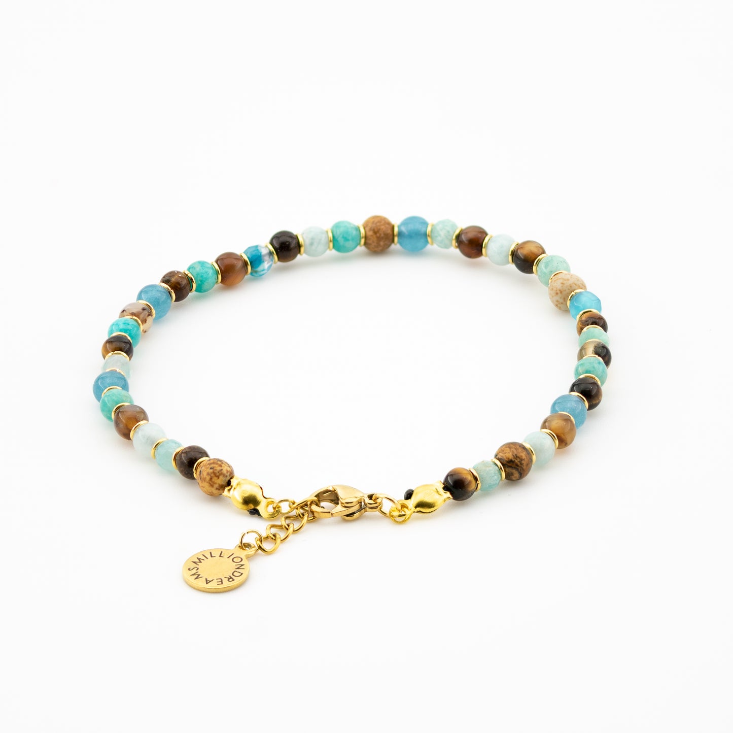 BRACCIALE AZZURRO PIETRE MISTE CAORLE THE SMALL VENICE - Million Dreams Caorle