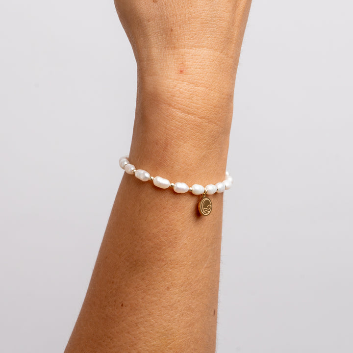 BRACCIALE ELASTICO PERLE DI FIUME COLLEZIONE CUORE - Million Dreams Caorle