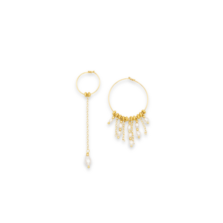 ORECCHINI SPAIATI PERLE DI FIUME COLLEZIONE CUORE - Million Dreams Caorle
