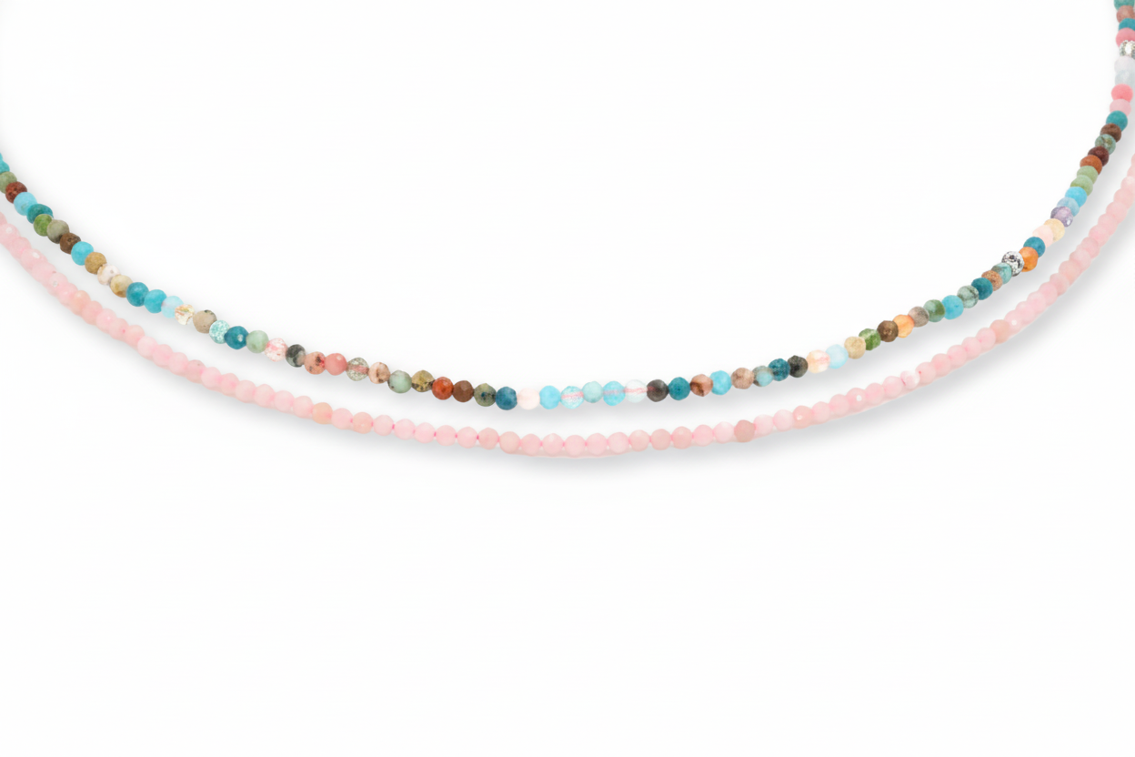 SET GIROCOLLO ARCOBALENO ROSA LE COLORATE - Million Dreams Caorle