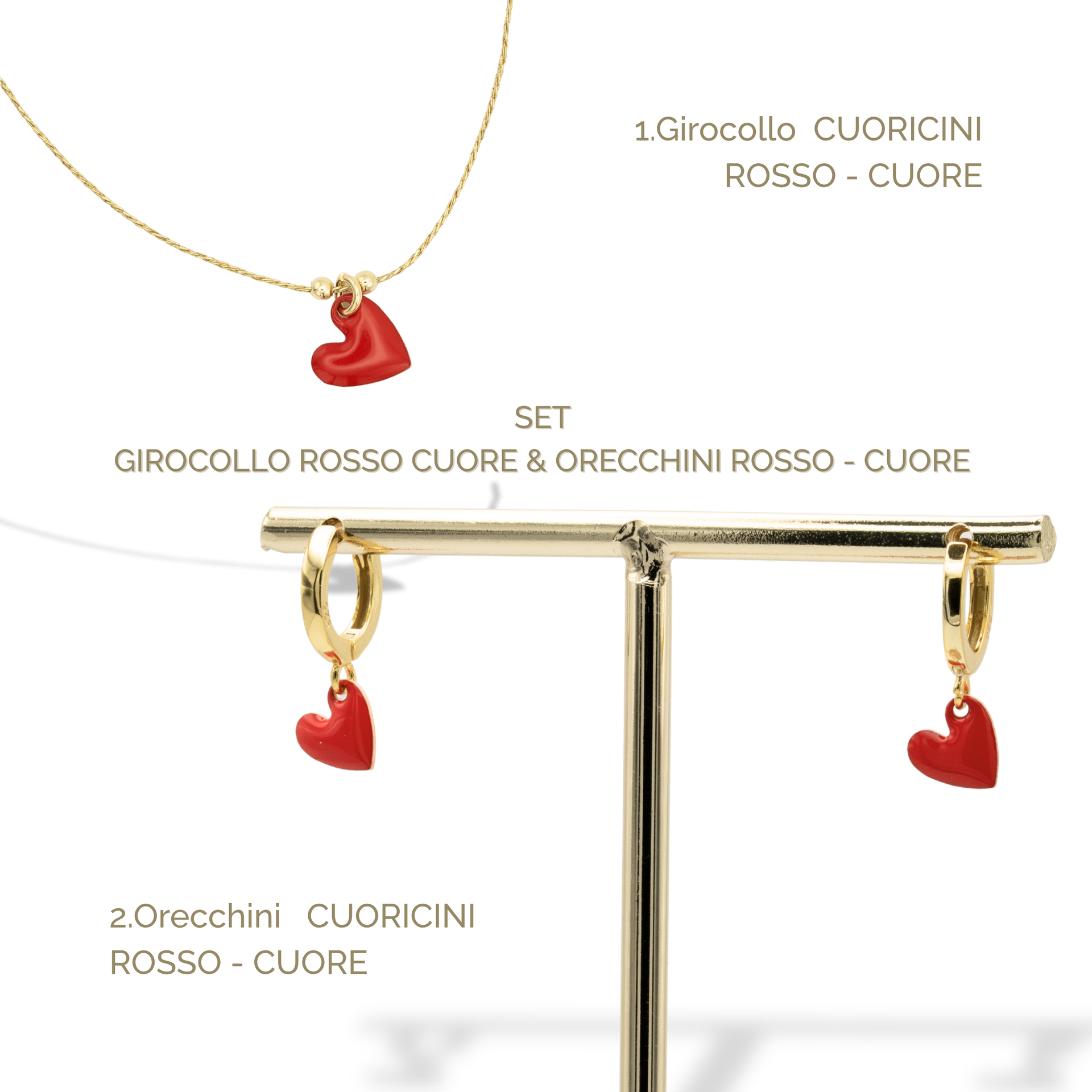 SET ROSSO PASSIONE CUORE - Million Dreams Caorle