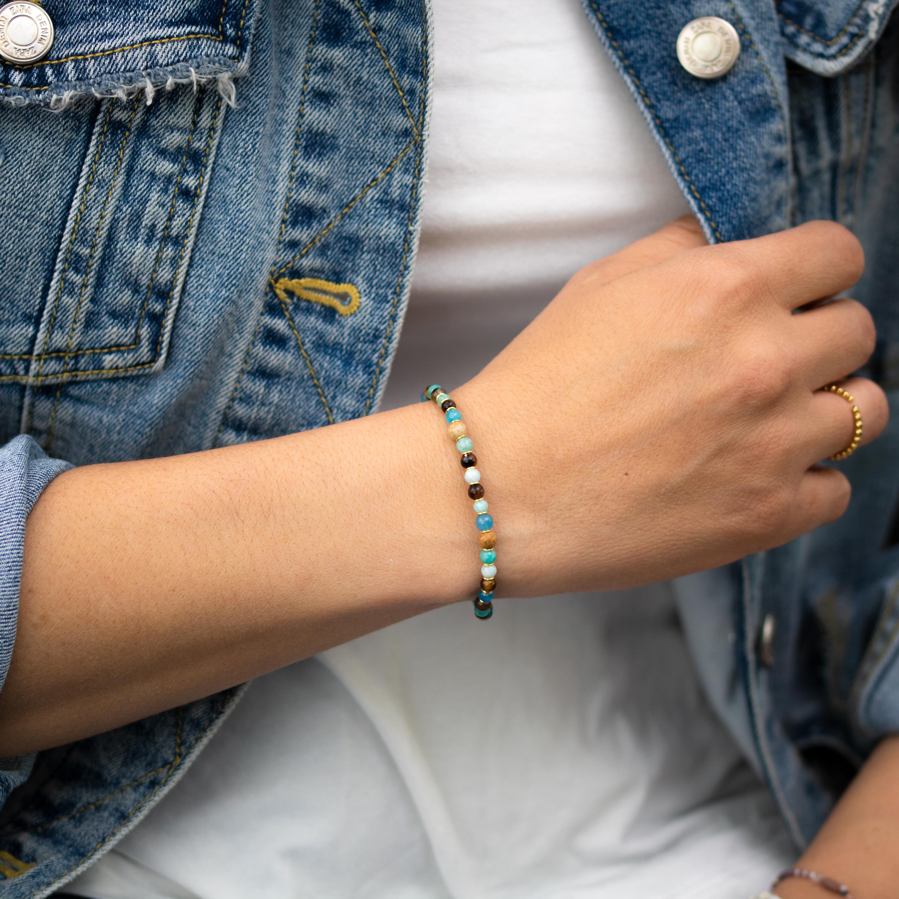 BRACCIALE AZZURRO PIETRE MISTE CAORLE THE SMALL VENICE - Million Dreams Caorle