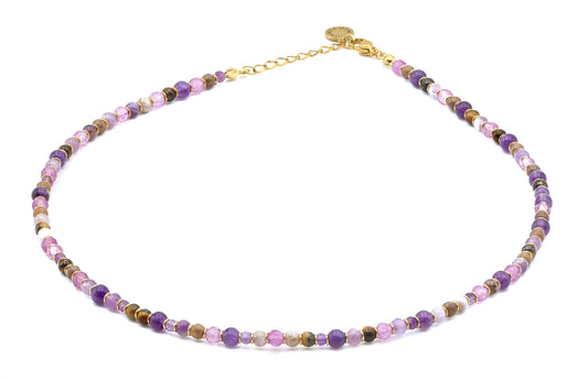 Small Lilac Choker Necklace &amp; Matches - CAORLE THE SMALL VENICE Collection