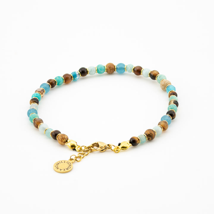 BRACCIALE AZZURRO PIETRE MISTE CAORLE THE SMALL VENICE - Million Dreams Caorle