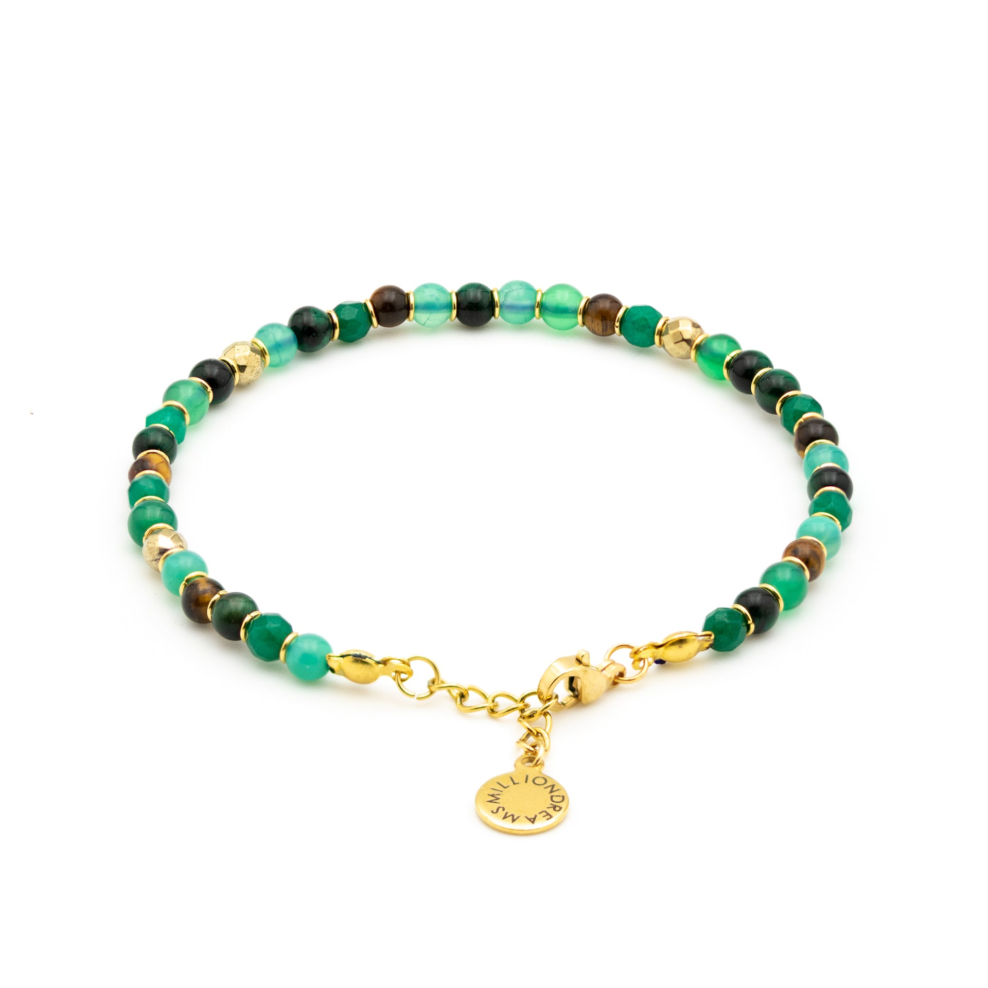 BRACCIALE VERDE PIETRE MISTE CAORLE THE SMALL VENICE